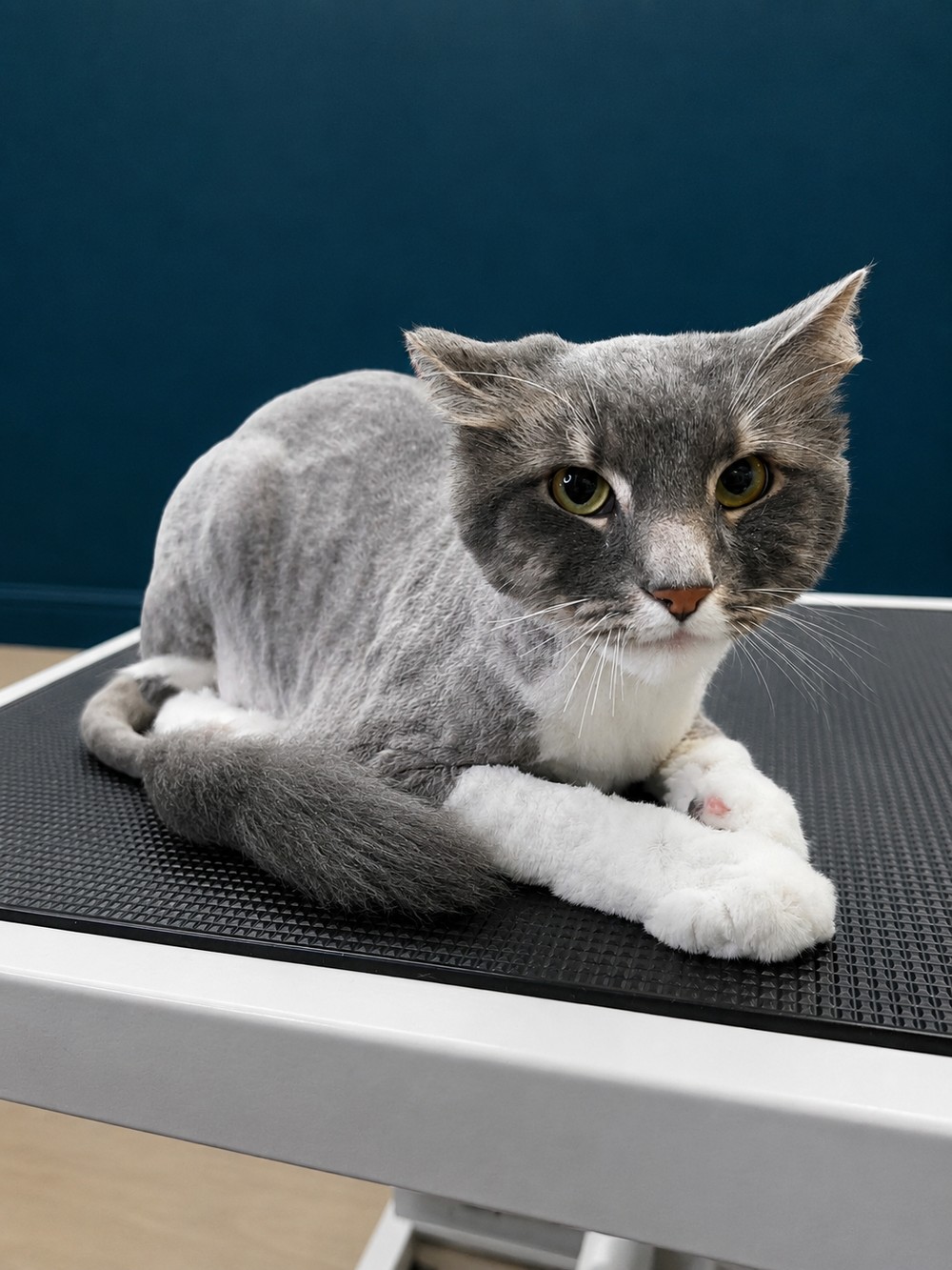 A cat finished with a lion trim at The Gilded Groomer